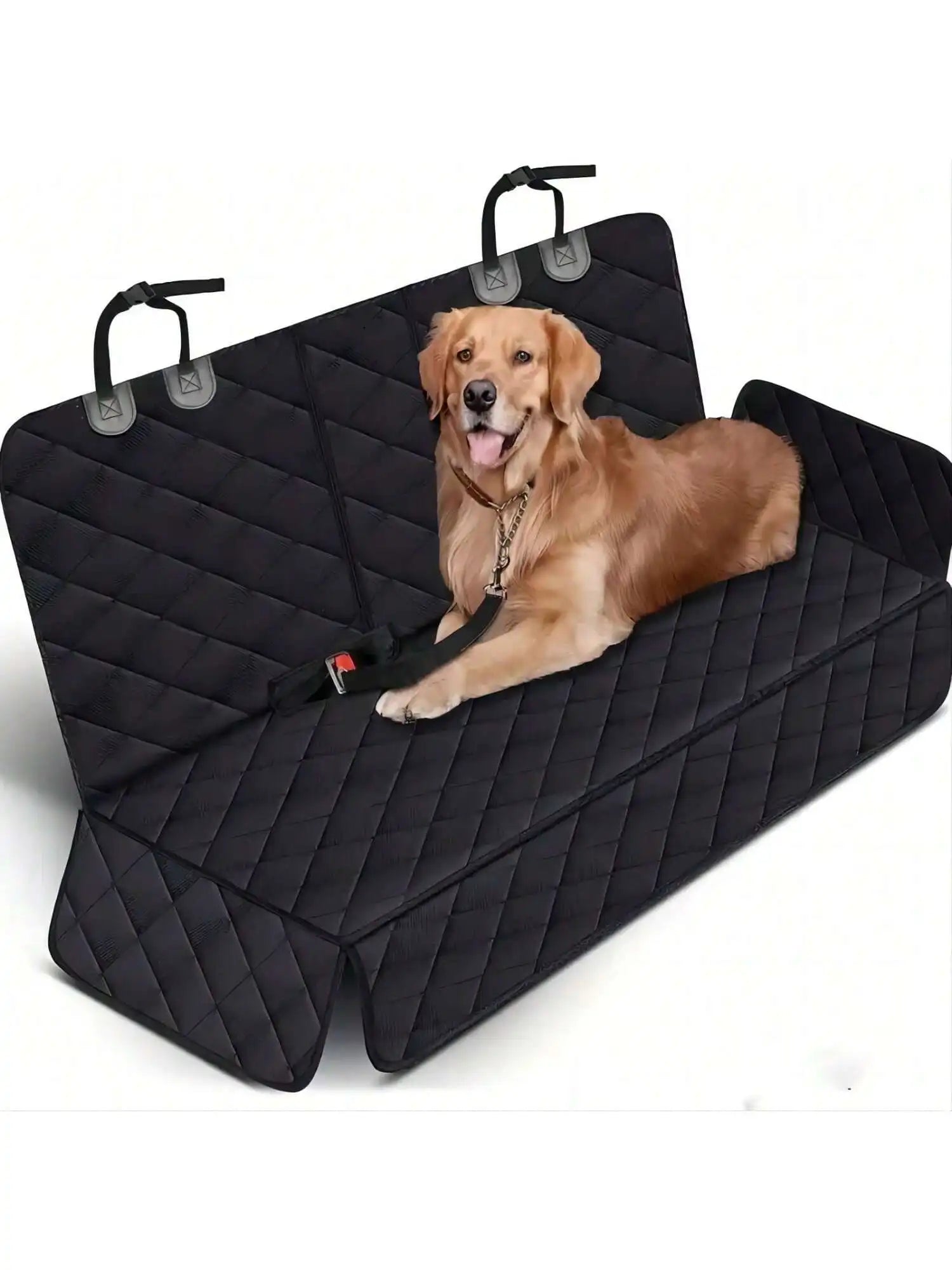 Housse banquette auto chien zip accoudoir – accès accoudoir central porte-gobelets objets longs
