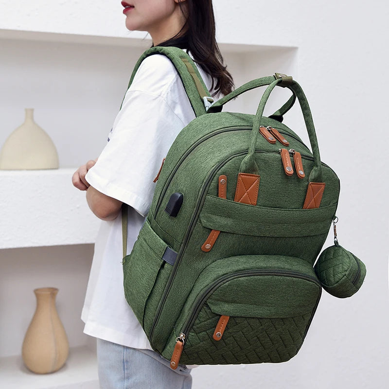 Sac langer DADO porte-tétine détachable – sucette bébé propre accessible à portée de main