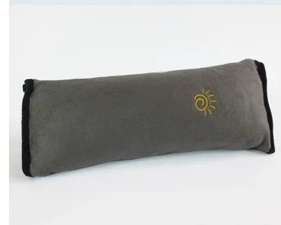 Coussin ceinture gris peluche enfant – maintien nuque cervicales trajet voiture