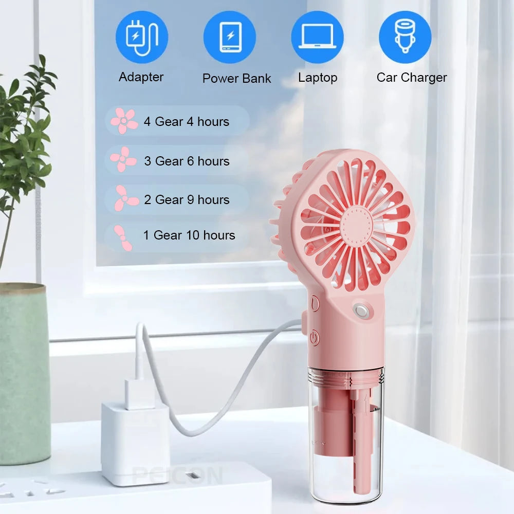 Ventilateur portable 4 vitesses – naturel sommeil standard fort flux air réglable