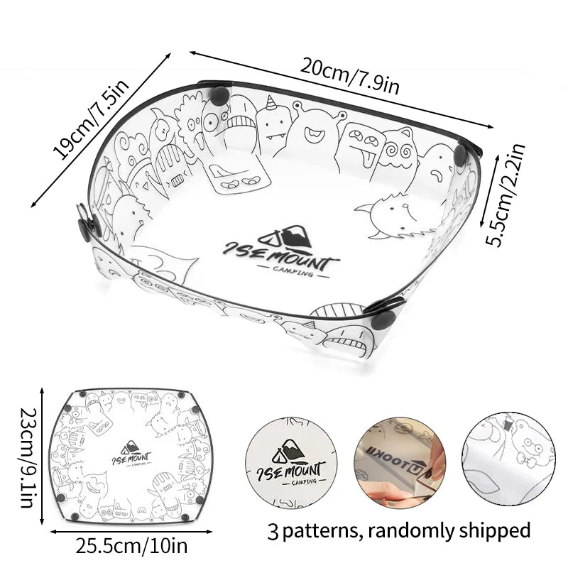 Assiette pliable camping seule – format plat compact road-trip pique-nique dominical