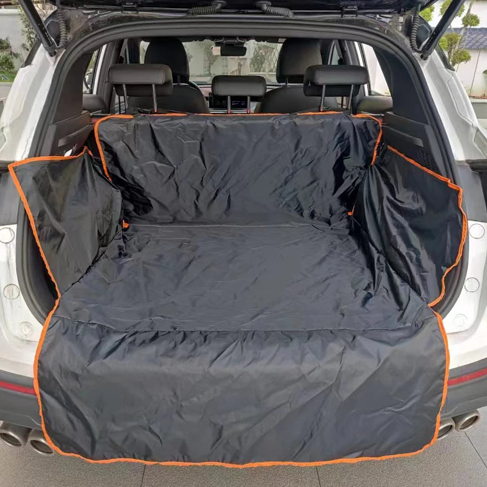 Housse coffre SUV installée – sangles ajustables appuis-tête fixation rapide stable