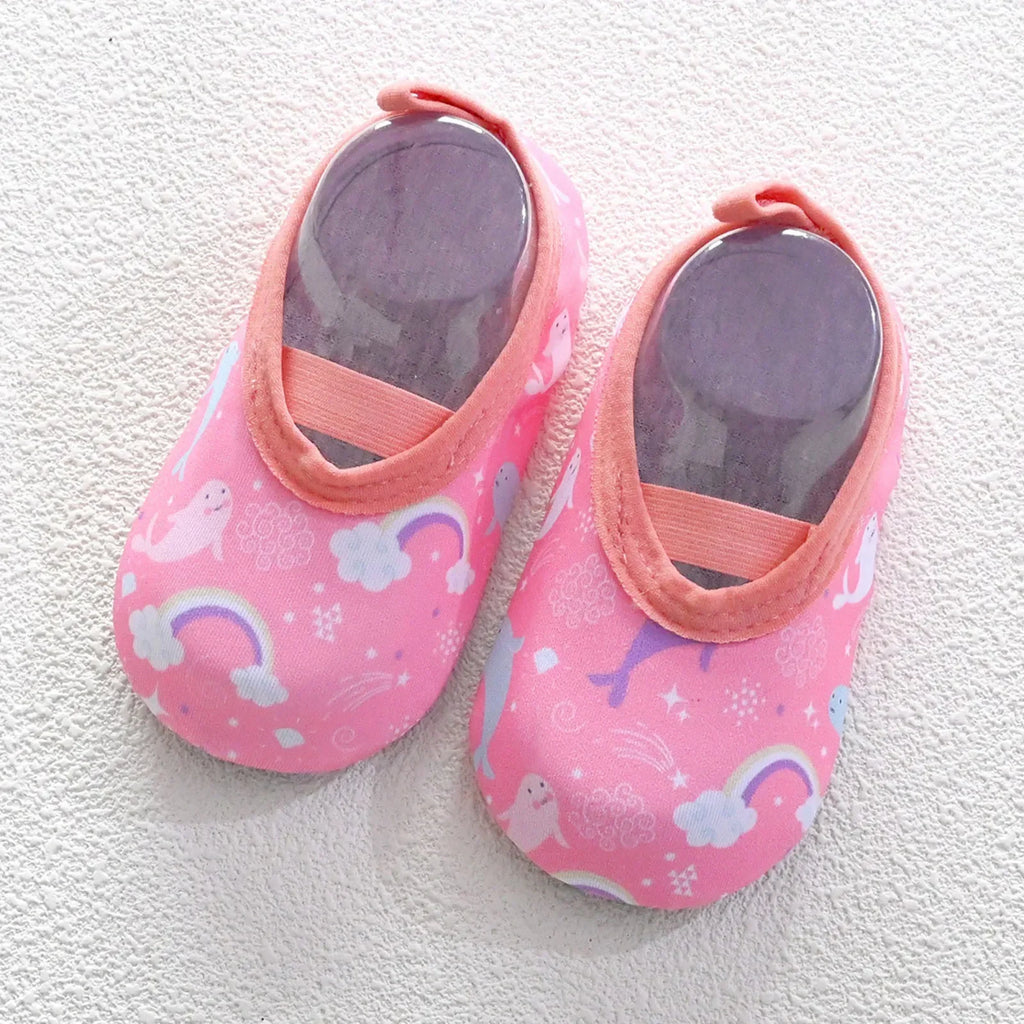 Chaussures eau enfant Sonkpuel rose – cadeau naissance idéal motif ludique coloré
