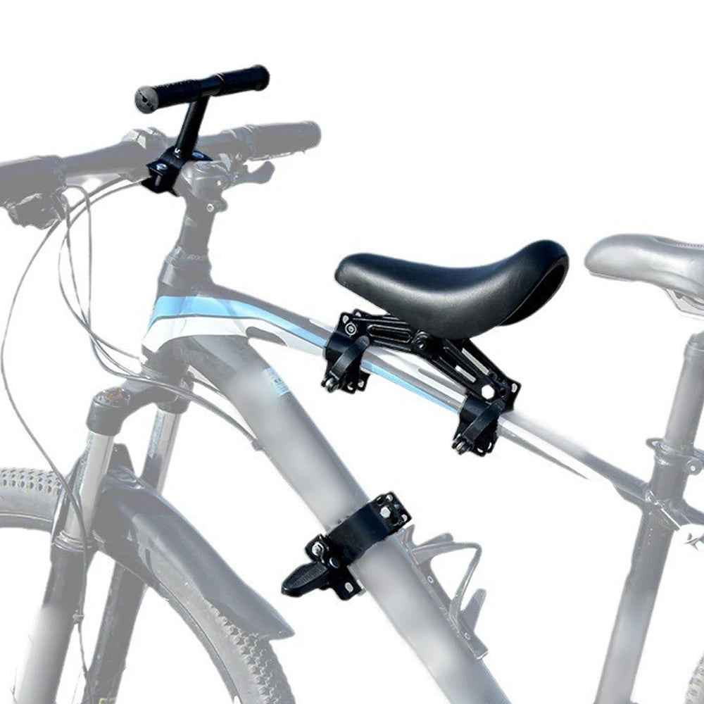 Siège vélo enfant avant LIXADA 1131A noir – kit 3-en-1 guidon repose-pieds fixation cadre VTT