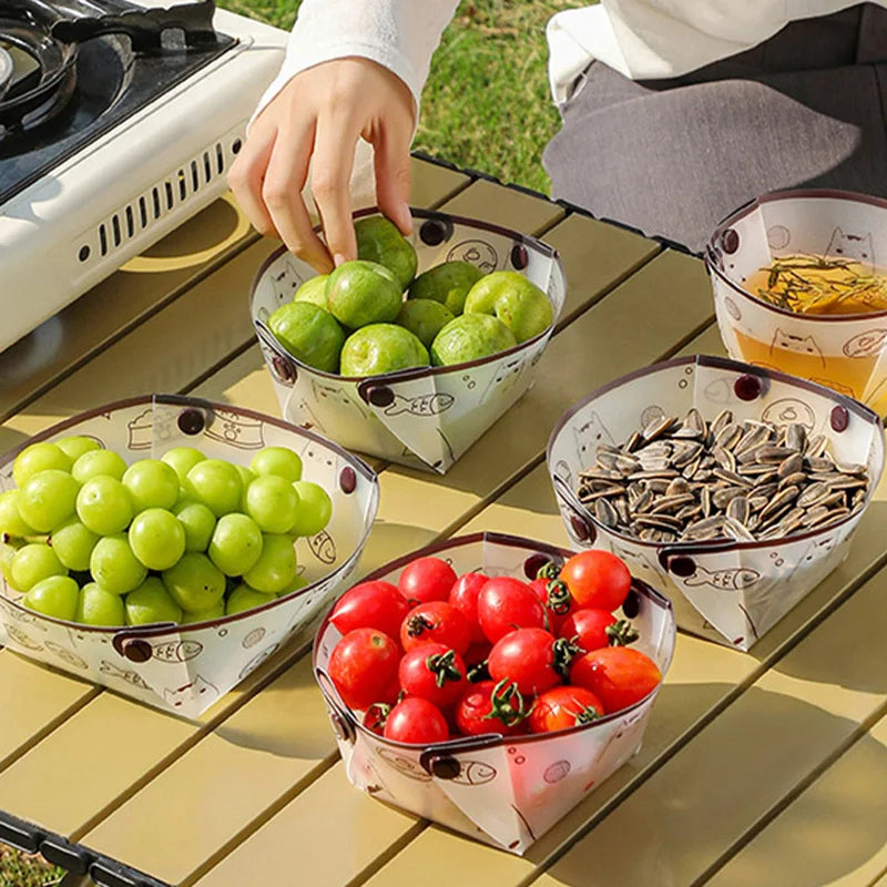 Vaisselle de Camping Pliable & Légère – Bol, Assiette, Tasse Portables | Kit Outdoor Bivouac