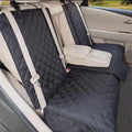 Housse siège auto chien noire 143x128cm – protection banquette arrière imperméable antidérapante