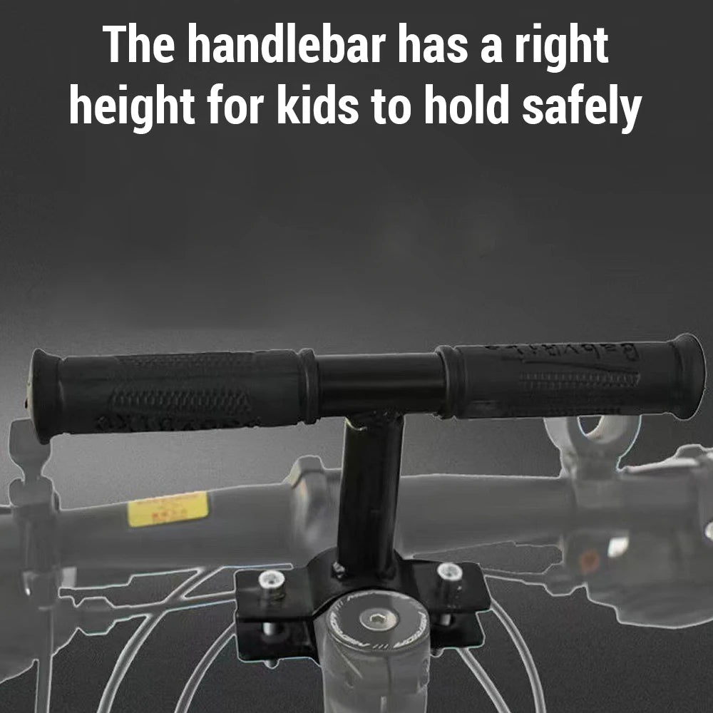 Mini-guidon maintien siège vélo enfant – prise en main rassurante mouvements brusques évités