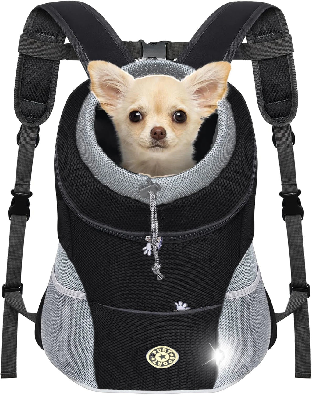 Sac à dos de transport pliable pour chat et petit chien - vue principale