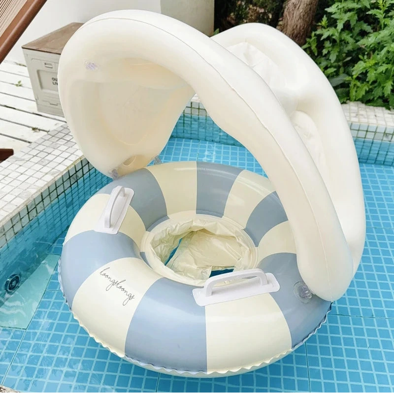 Bouée siège Rooxin bleu standard – assise coton doux suspendu anti-irritation bébé