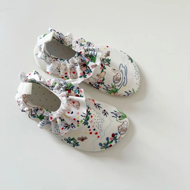 Chaussures aquatiques fille motif Lapin – légères respirantes séchage express baignade