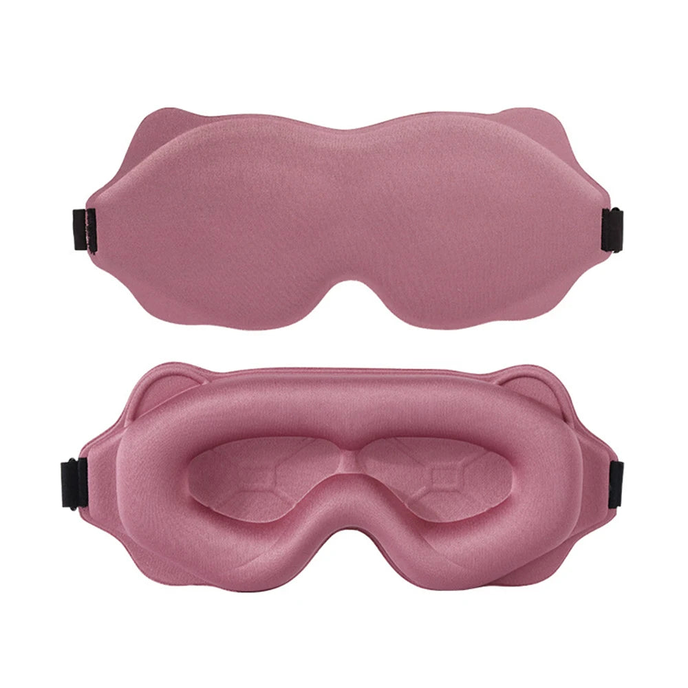 Masque nuit 3D MERALL rose – aide sommeil naturelle efficace femme homme unisexe