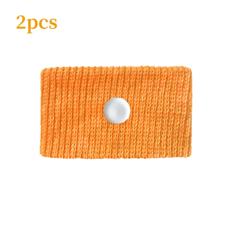Bracelets acupression orange – respirants doux peau sensible femmes enceintes