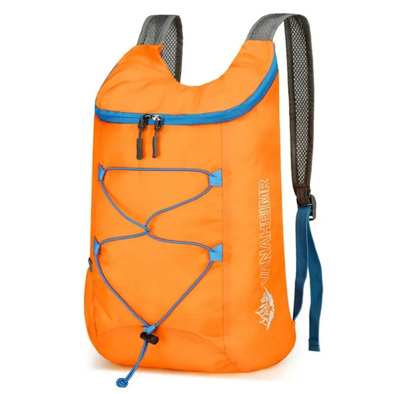 Sac à dos Vanaheimr orange – 20L gourde veste collations unisexe homme femme