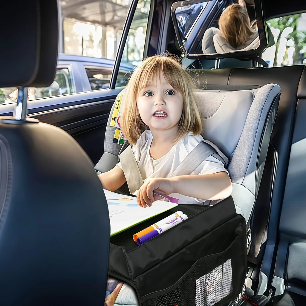Tablette voyage enfant dépliée – surface stable dessin repas jeu autonomie long trajet