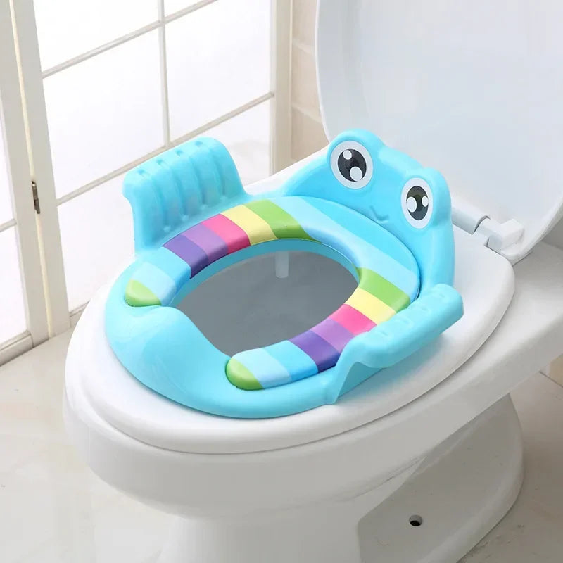 Réducteur toilette voyage enfant pliable – siège portable hygiénique avec poignées latérales