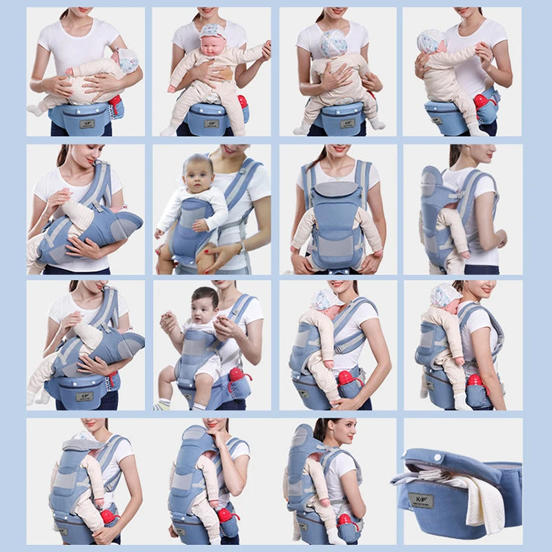 Porte-bébé BD931 mode horizontal – idéal nouveau-né soutien nuque tête position allongée