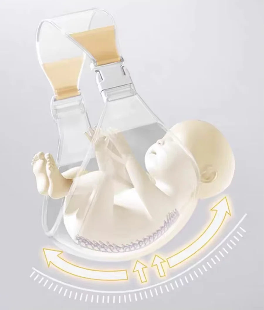 Détail sangles rembourrées porte-bébé dajinbear – répartition du poids dos et hanches