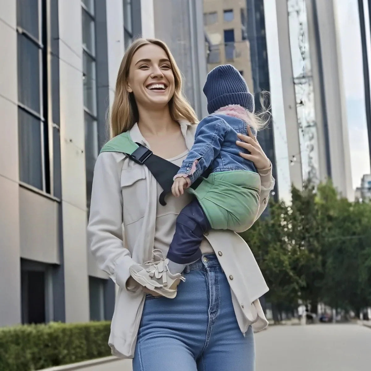 Porte-bébé dajinbear mode ventral face à face – nouveau-né 0 à 24 mois