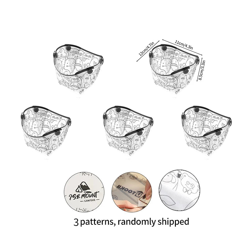 Kit 5 tasses camping pliables – groupe famille randonnée pause café thé nature