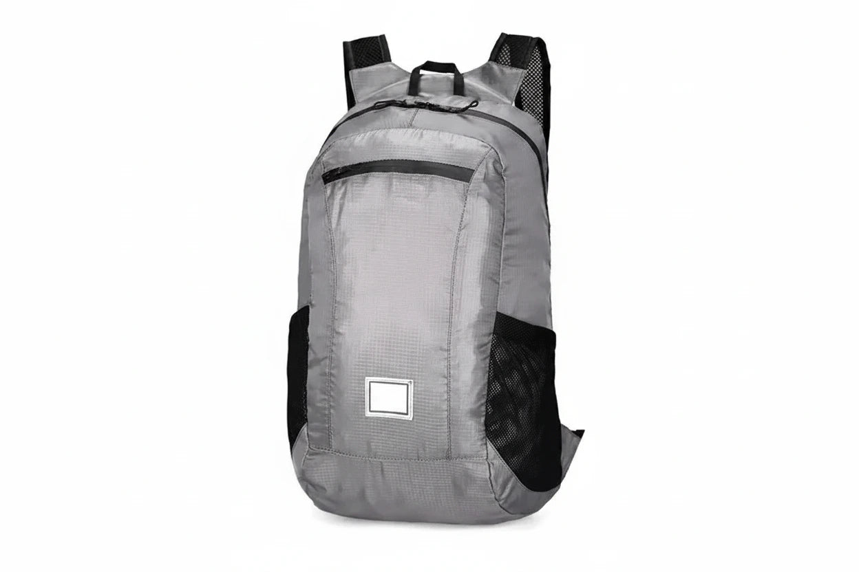 Sac à dos PACOONE gris – volume 20L vêtements gourde collations électroniques
