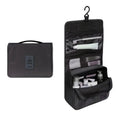 Trousse toilette suspendue noire – tissu Oxford coutures renforcées anti-déchirure durable