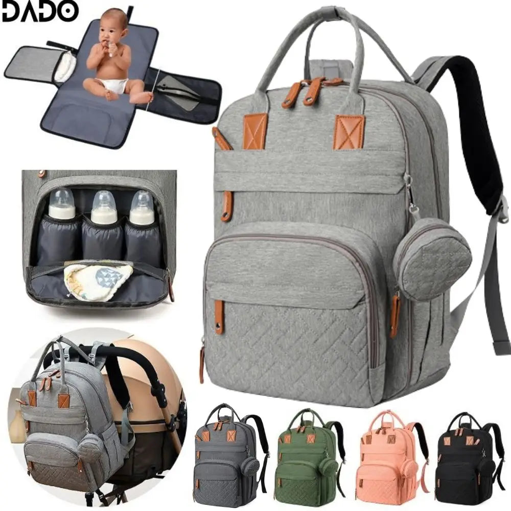 Sac à dos à langer DADO D0010 – gamme 6 coloris voyage bébé tout-en-un parents actifs