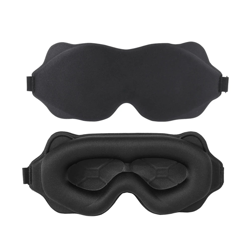 Masque nuit 3D MERALL noir – travailleur nuit dormir plein jour mélatonine sommeil profond