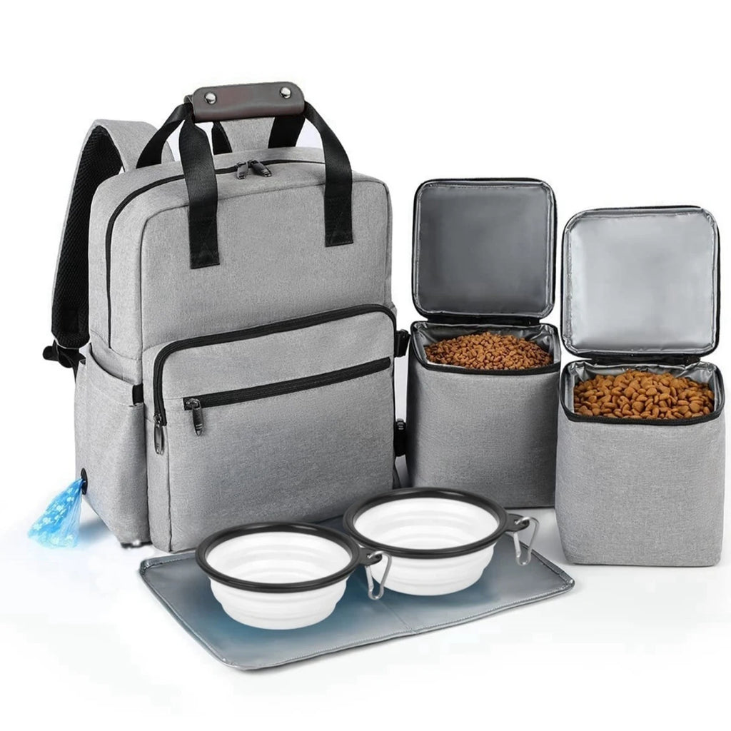 Sac à dos voyage chien noir version 1 – style outdoor moderne camping voiture sorties quotidiennes