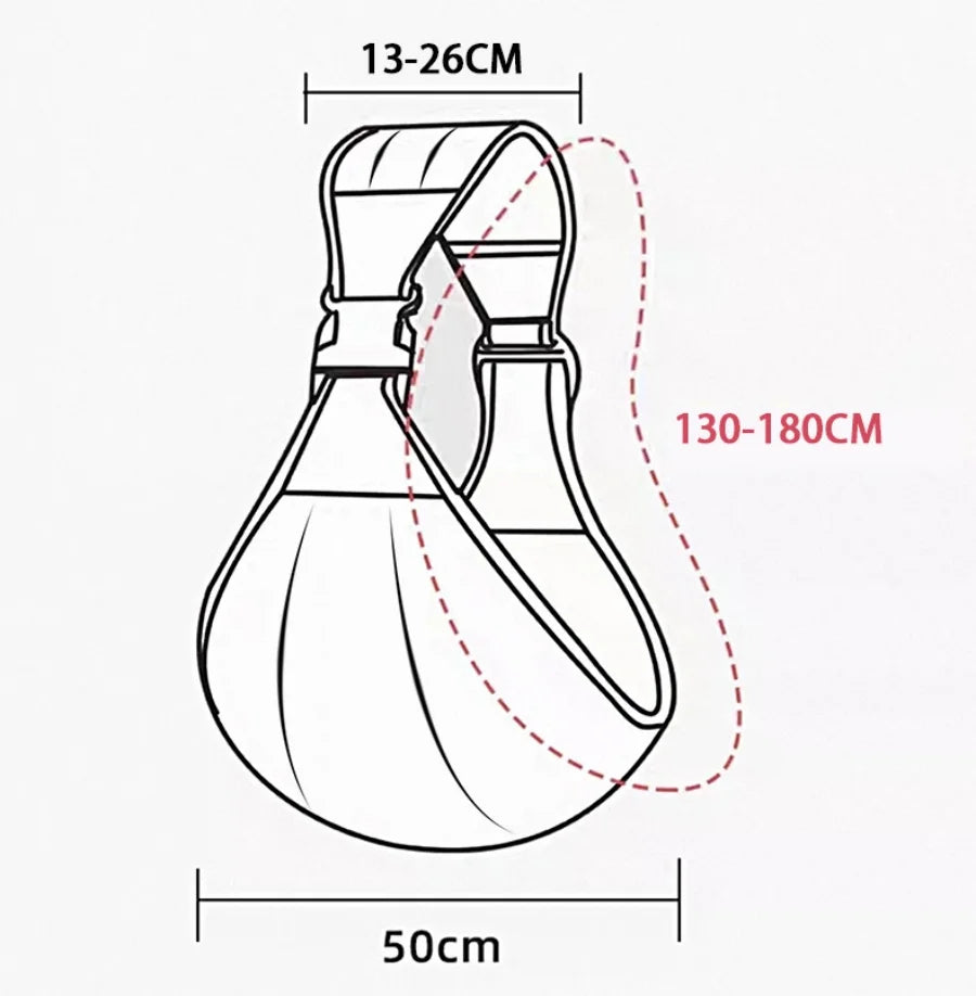 Porte-bébé dajinbear mode ventral face à face – nouveau-né 0 à 24 mois
