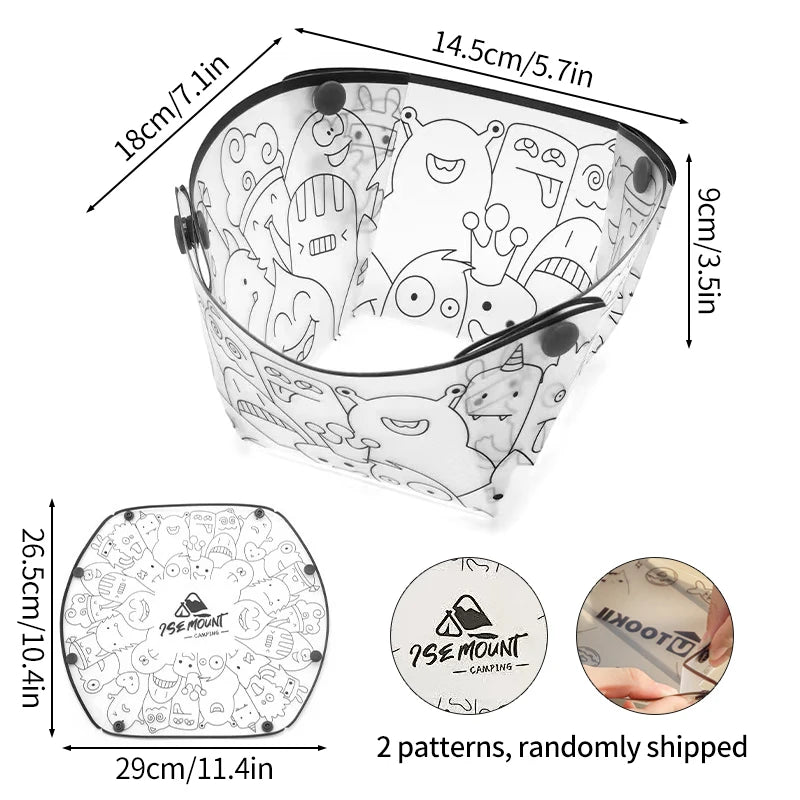 Bol pliable camping seul – format 3D stable soupe salade plat chaud froid bivouac