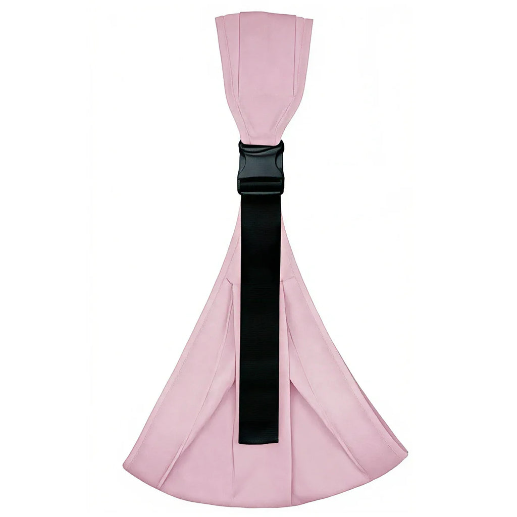 Porte-bébé motif rose dajinbear – position en M hanches et bassin respectés