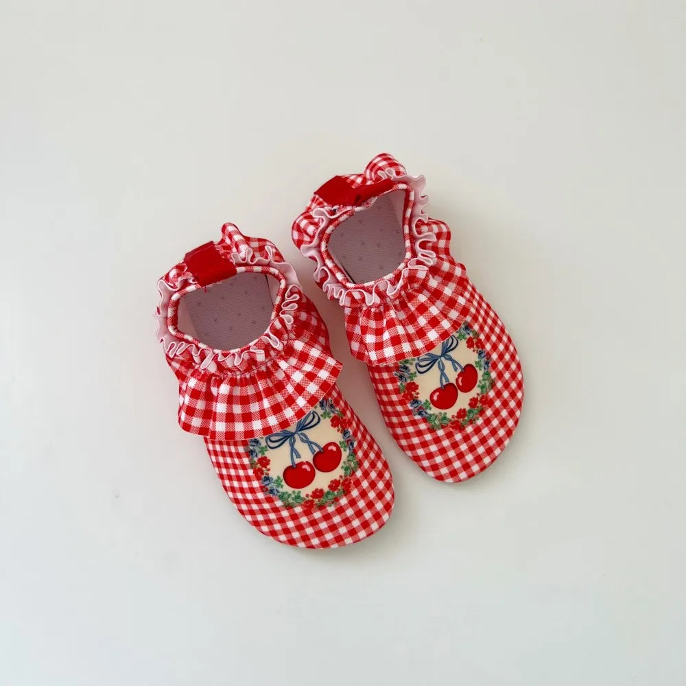 Chaussures eau fille Cerises rouges – pointures 24-25 26-27 28-29 30-31 guide tailles