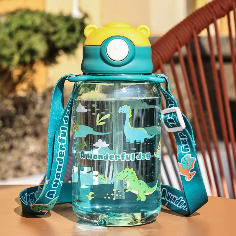 Gourde apprentissage 650ml verte – plastique haute qualité sans plomb sans BPA réutilisable