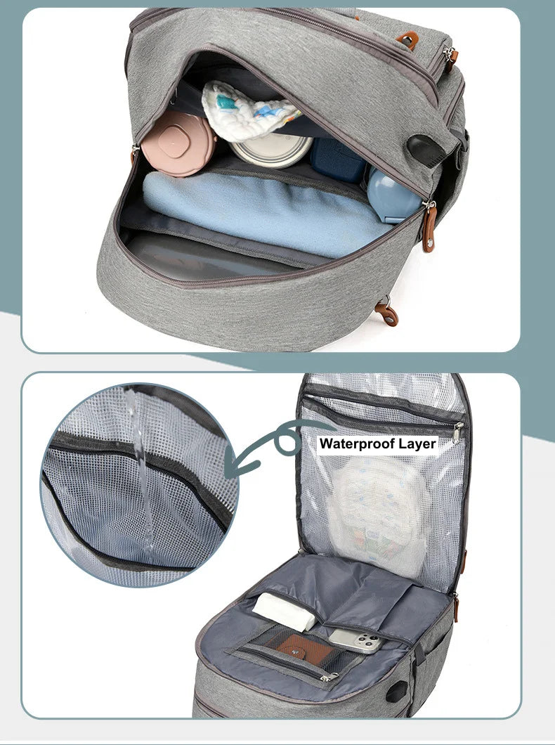 Sac langer DADO dimensions – 42x30,5x20cm tissu Oxford imperméable anti-déchirure ~1kg