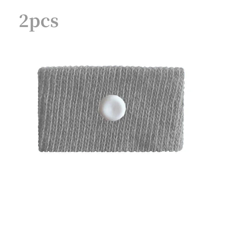 Bracelets acupression gris – bouton pression intégré point Neiguan efficacité ciblée